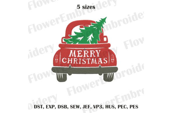 A Designer's Review of the Christmas Truck with Tree Embroidery