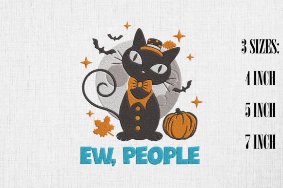 Ew People Black Cat Kitten Halloween