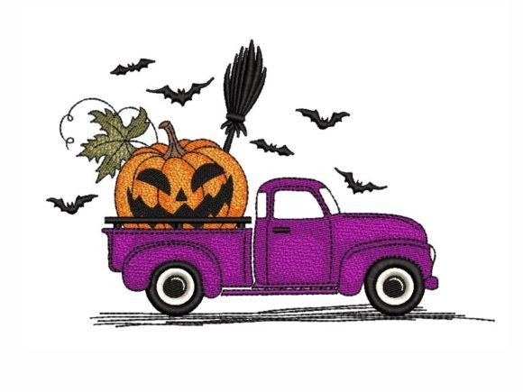 Halloween Truck Embroidery Design: A Seller’s Review