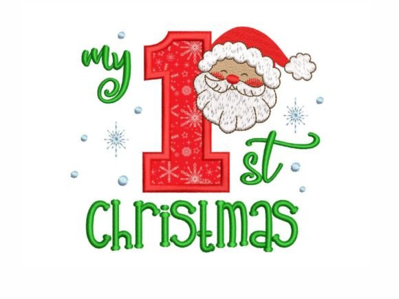 My 1st Christmas Applique: A Boutique Sweatshirt Design Review