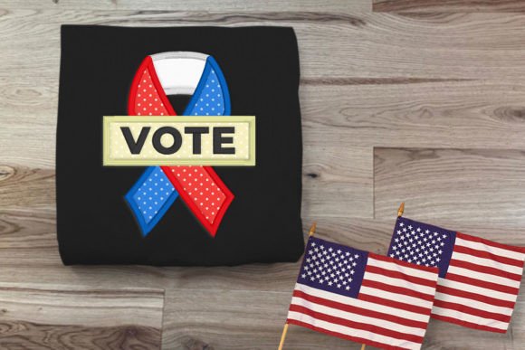 Vote Ribbon Applique: An Embroidery Designer's Hands-On Review