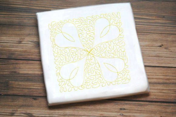 Yellow One Line Flower Embroidery Design Review